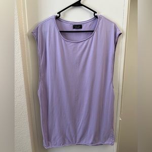 Zara Men’s Medium Lavender drop armhole cut off